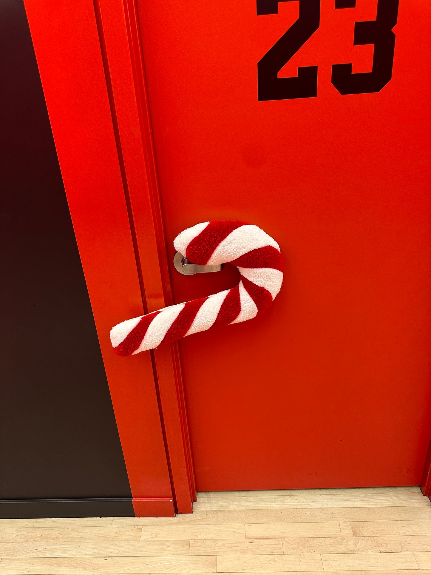 Candy Cane Carpet Pillow (Handmade)