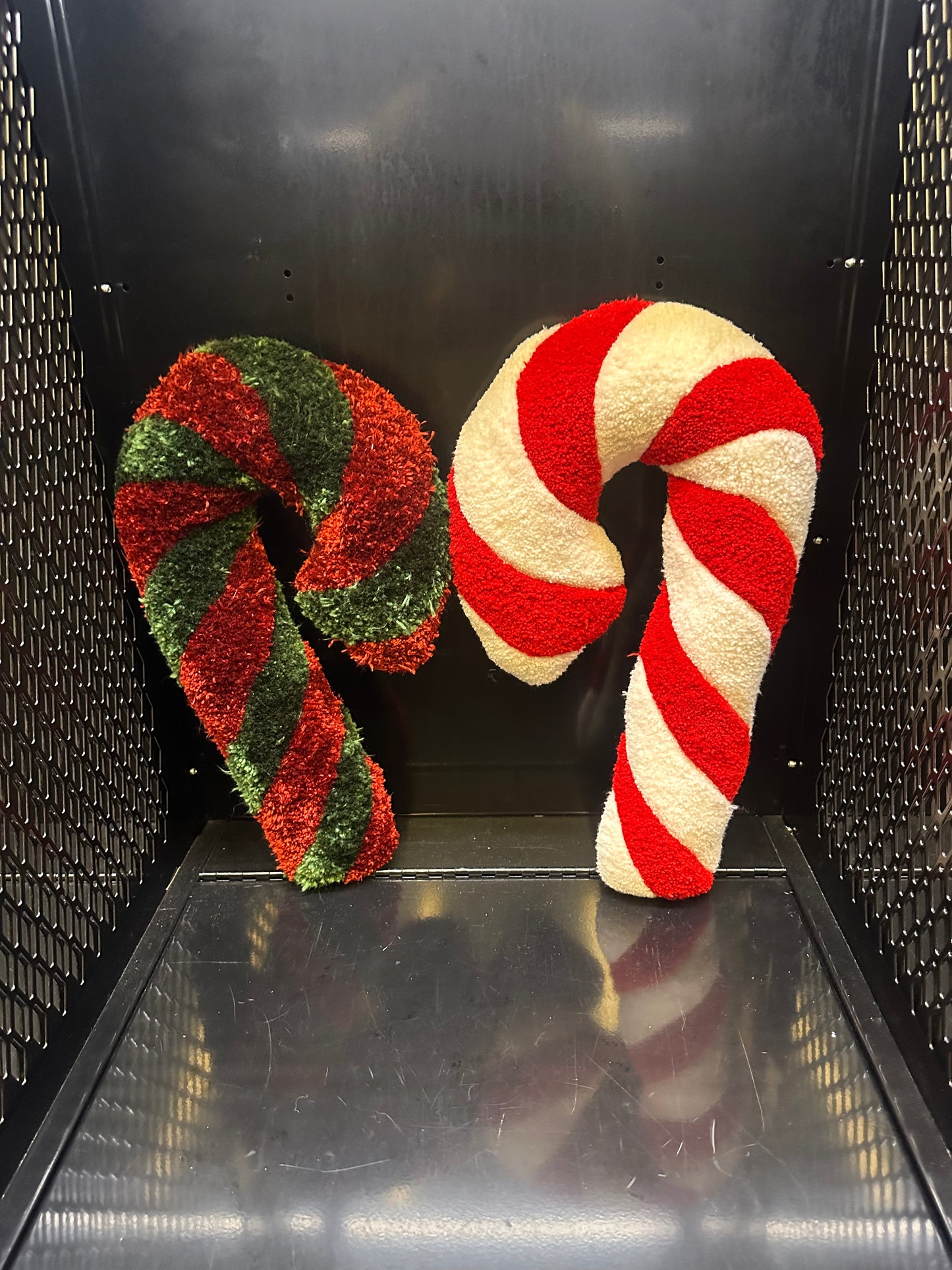 Candy Cane carpet pillow (handmade)