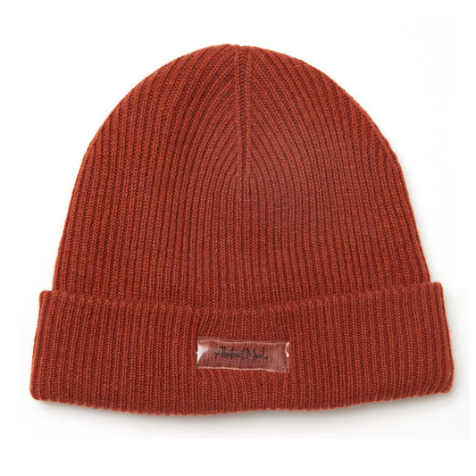 Rust Cashmere Merino Wool Beanie (Clear Label)
