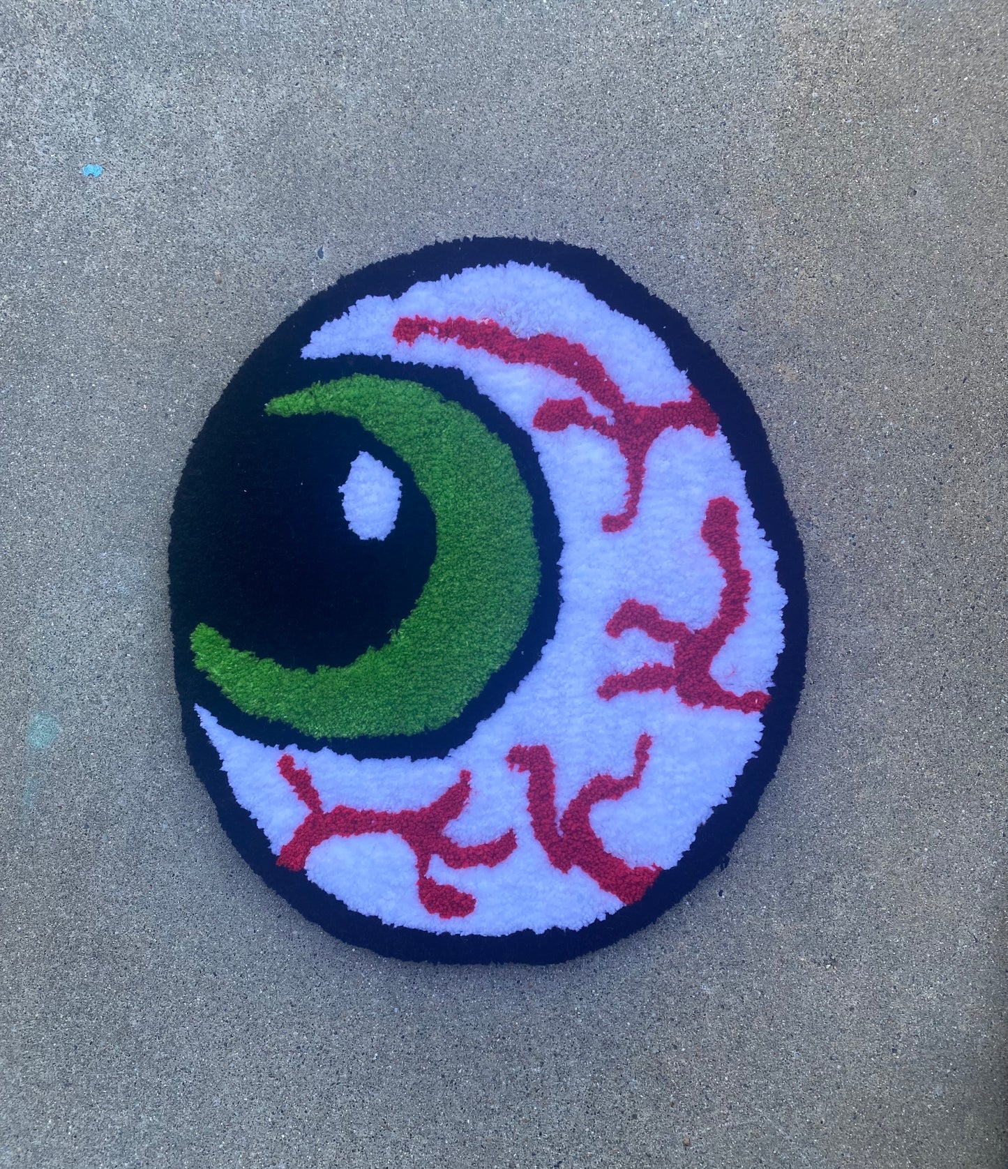 Bloodshot Eyeball Rug (Handmade)