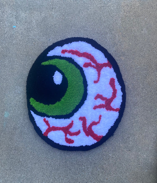 Bloodshot Eyeball Rug (Handmade)